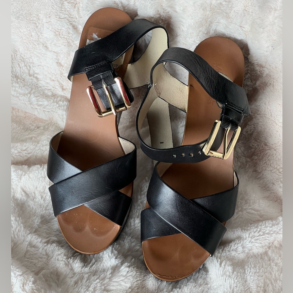 Mickael Kors wedge sandals.